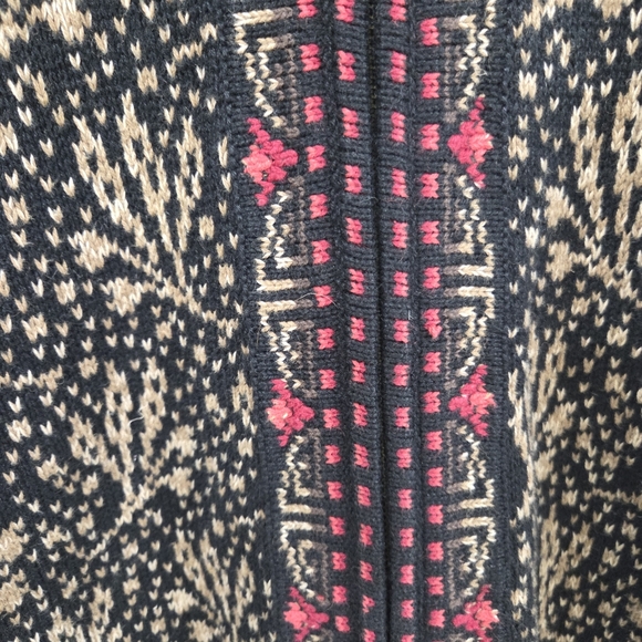 Nomadic Traders Womens Colorful Patterned Zip Up Cardigan Sweater Large Cottage - Picture 6 of 9